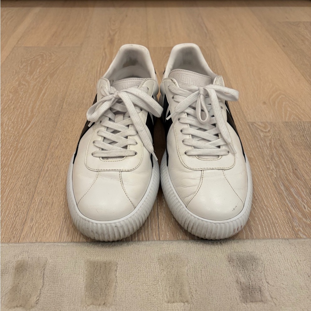 Lanvin Classic White and Black Men's Sneakers
